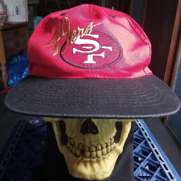 Vintage AJD San Francisco 49ers Two Tone Snap Hat Cap - Picture 1 of 6